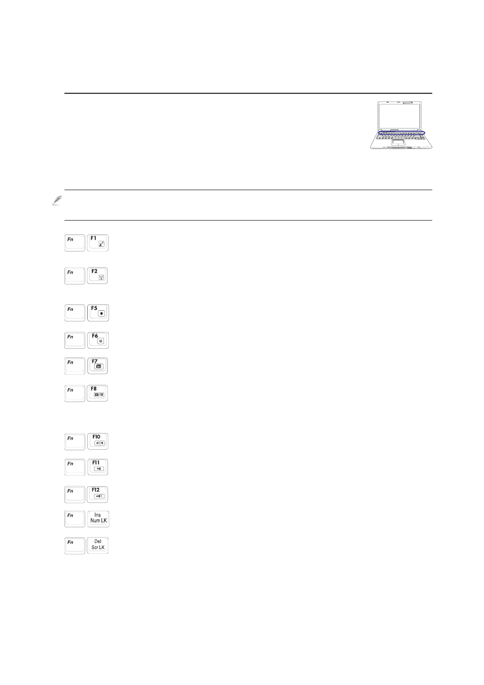 Special keyboard functions, Colored hot keys | Asus E2050 User Manual | Page 27 / 70