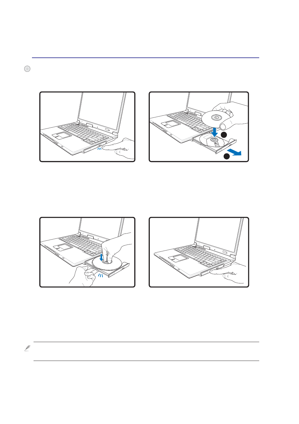 Optical drive | Asus E2050 User Manual | Page 40 / 70