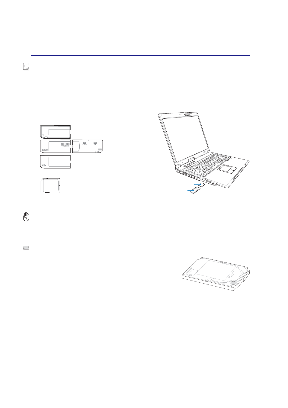 Hard disk drive | Asus E2050 User Manual | Page 42 / 70
