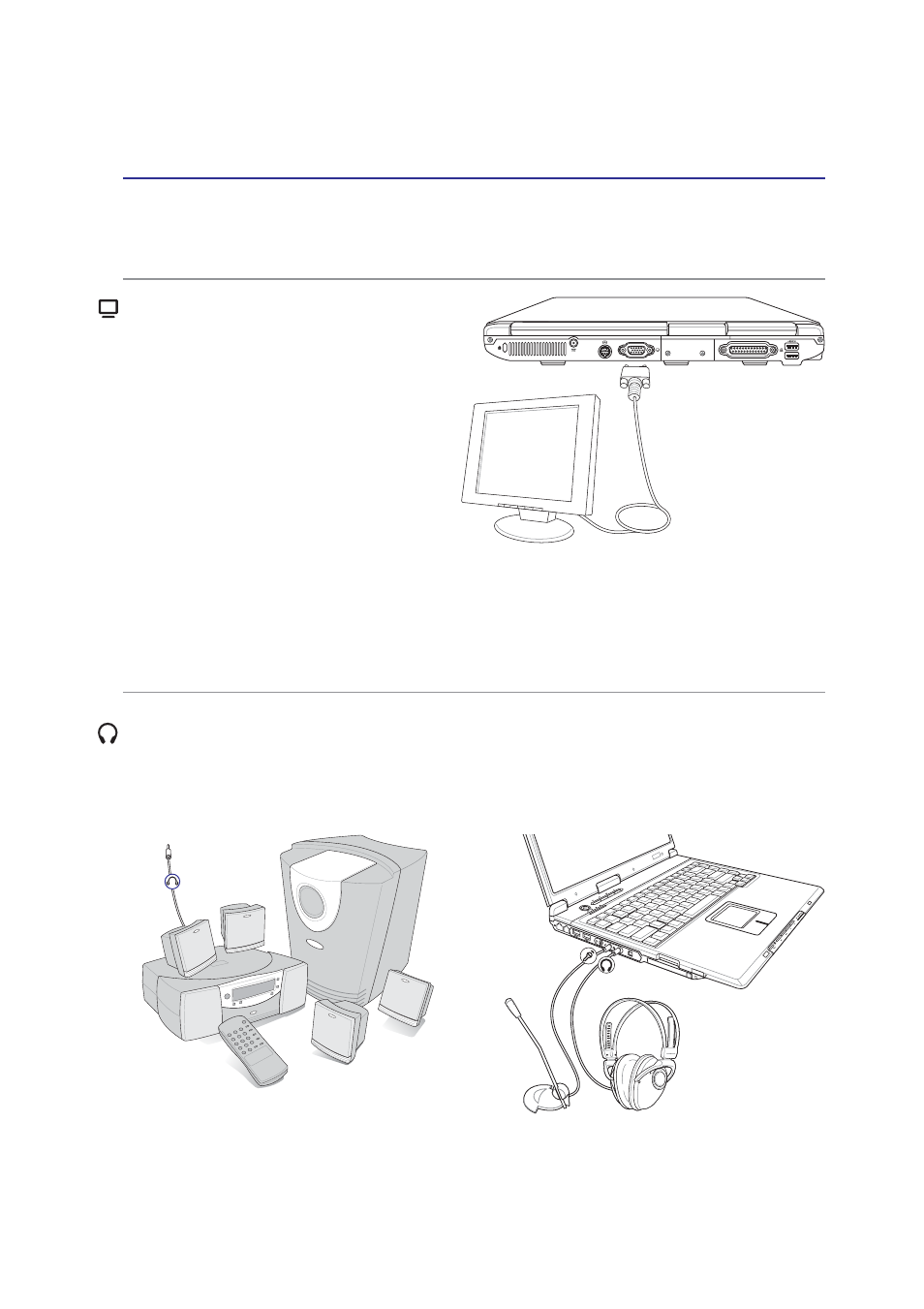 Optional connections | Asus E2050 User Manual | Page 53 / 70