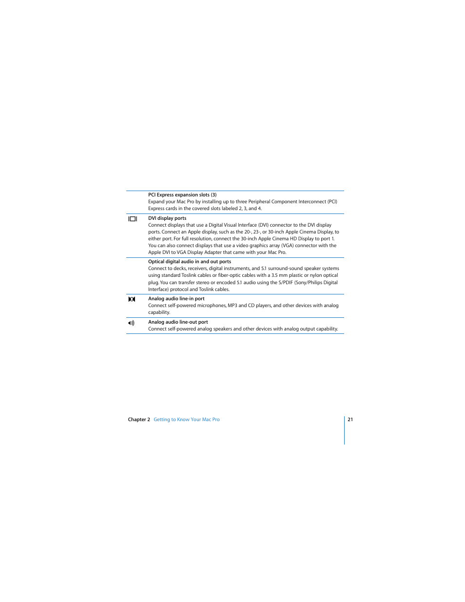 Apple Mac Pro User Manual | Page 21 / 88