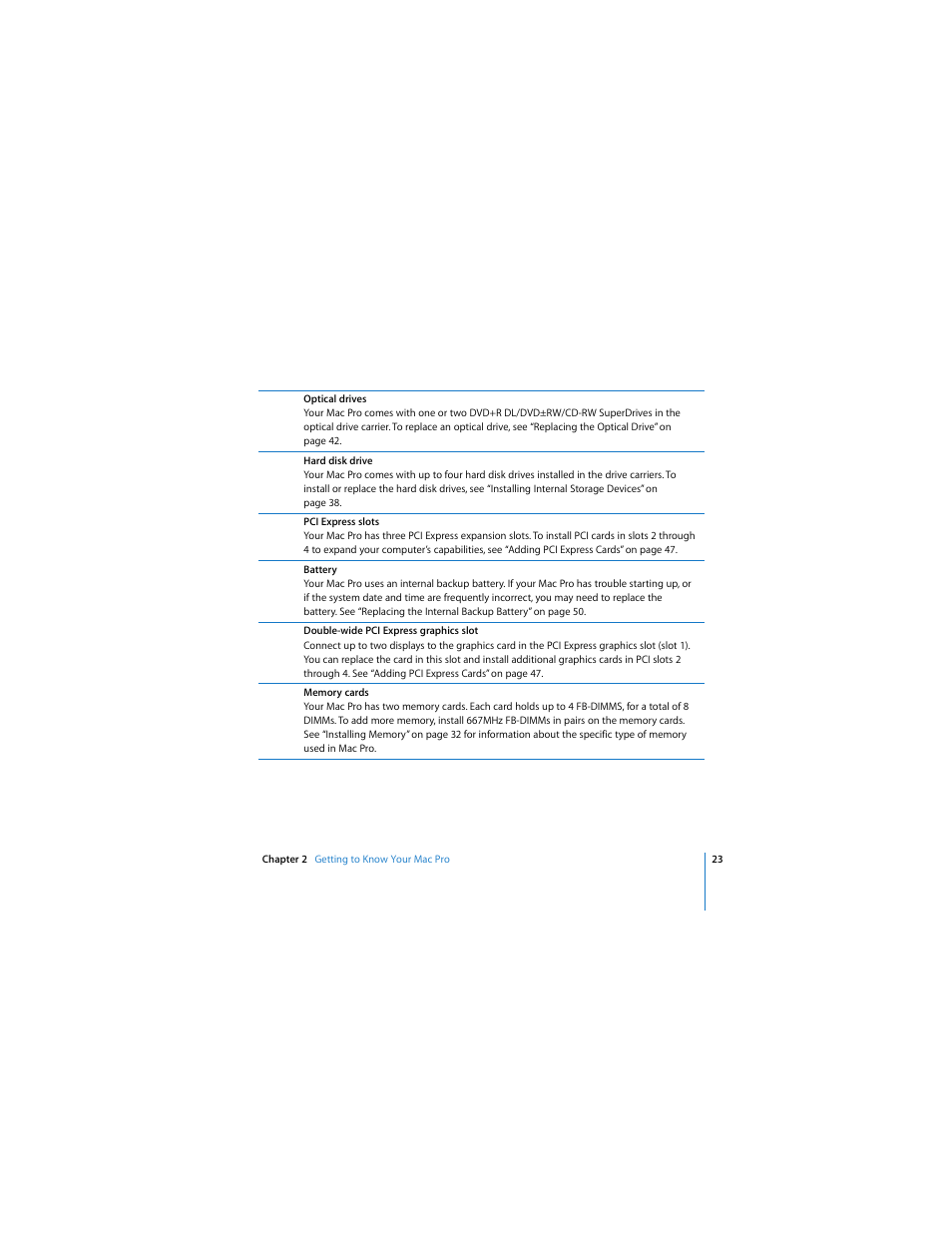 Apple Mac Pro User Manual | Page 23 / 88