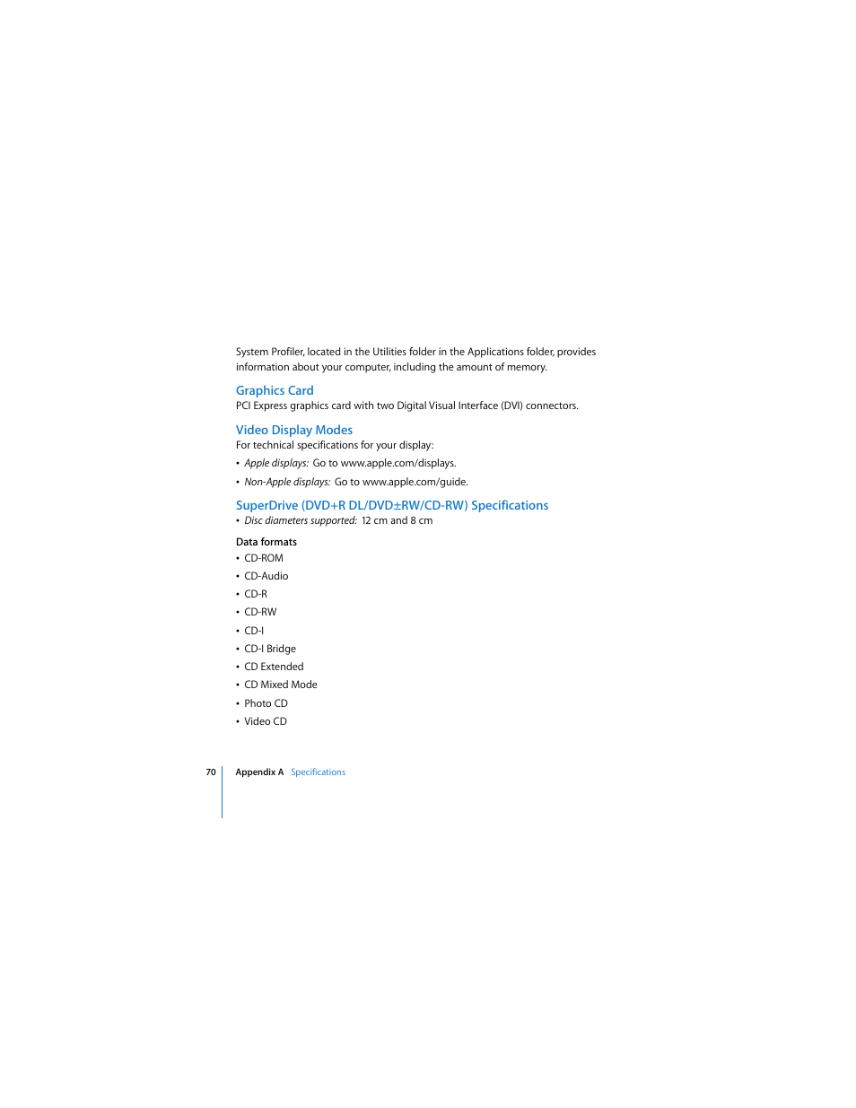 Apple Mac Pro User Manual | Page 70 / 88