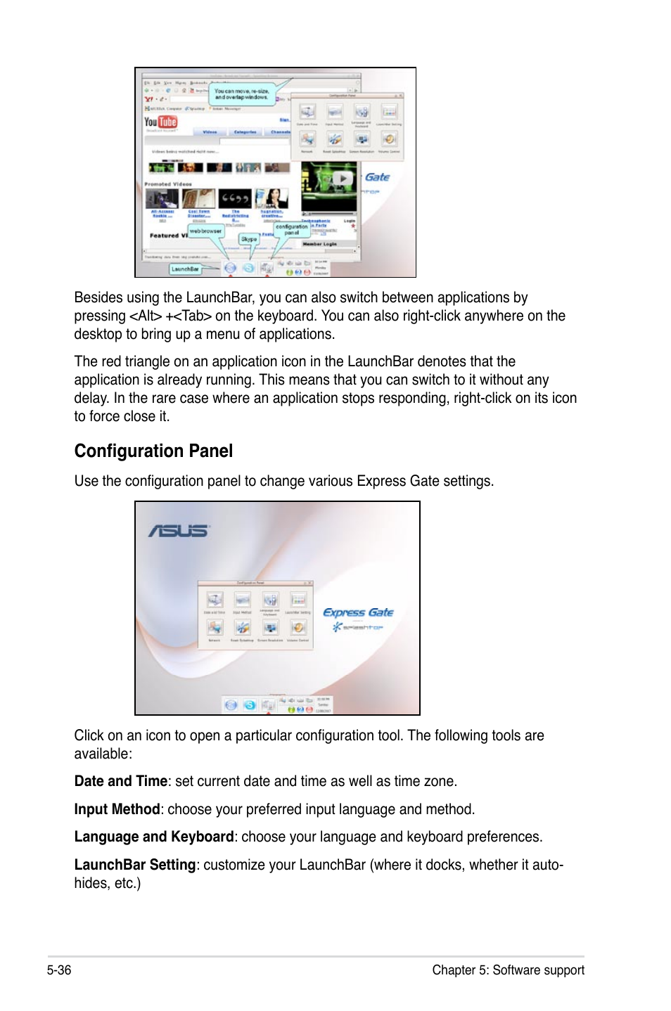 Configuration panel | Asus WIFI-AP P5E3 User Manual | Page 148 / 192