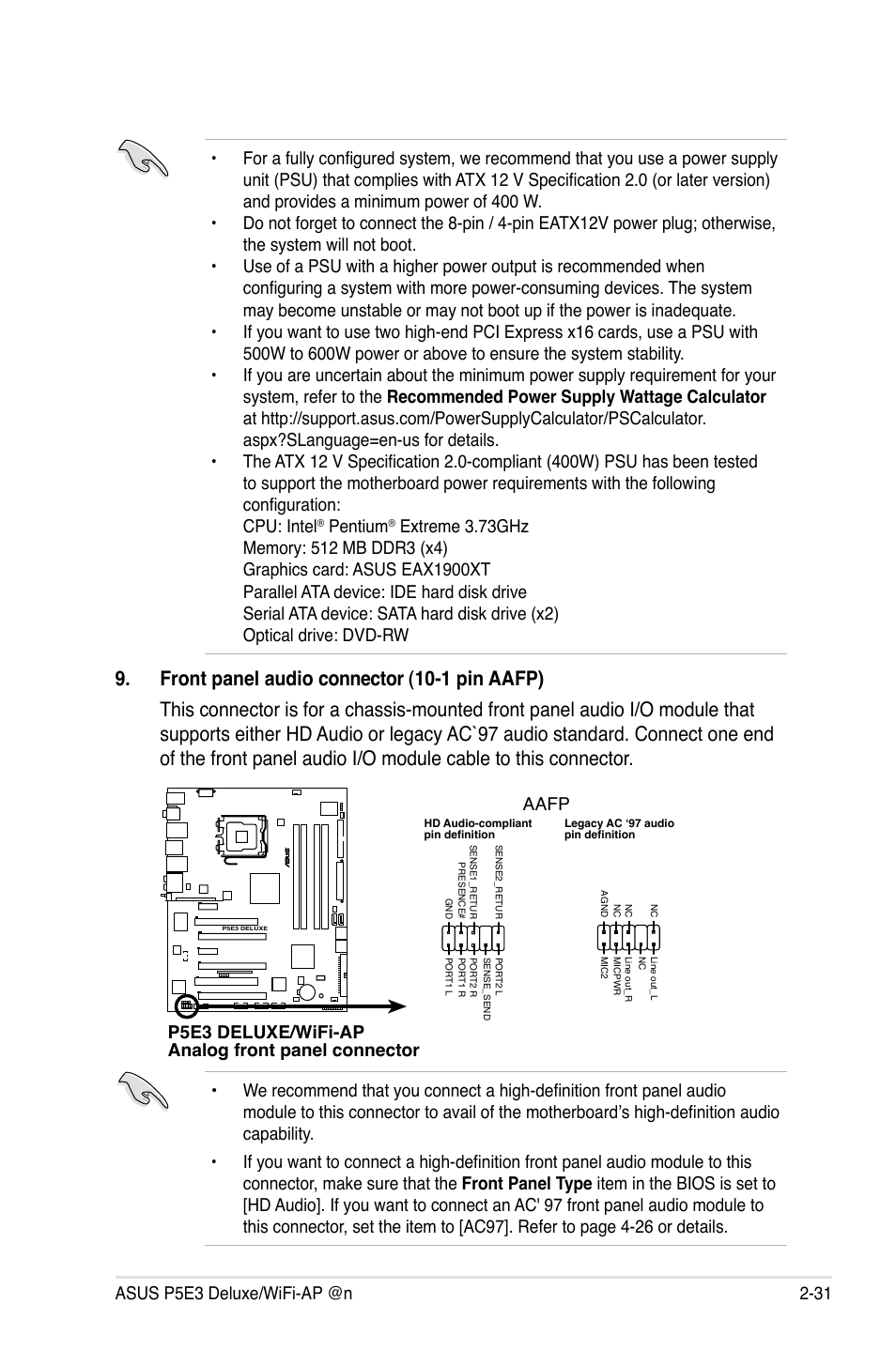 Pentium | Asus WIFI-AP P5E3 User Manual | Page 57 / 192