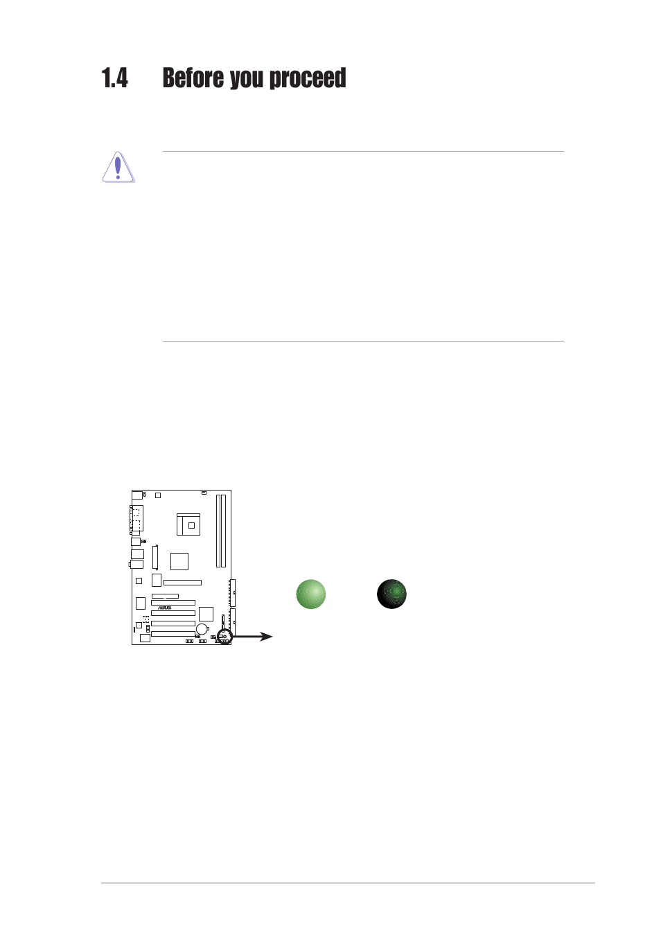 4 before you proceed, Onboard led, Asus k8v-x se motherboard 1-5 | Asus K8V-X SE User Manual | Page 15 / 82