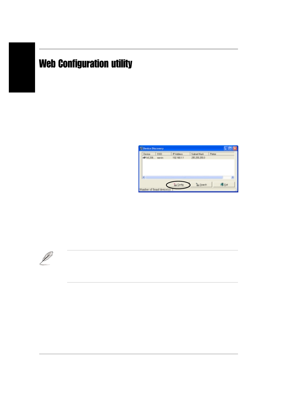 Web configuration utility, Quick start guide, Launching the web configuration utility | Asus WL-330 User Manual | Page 10 / 16