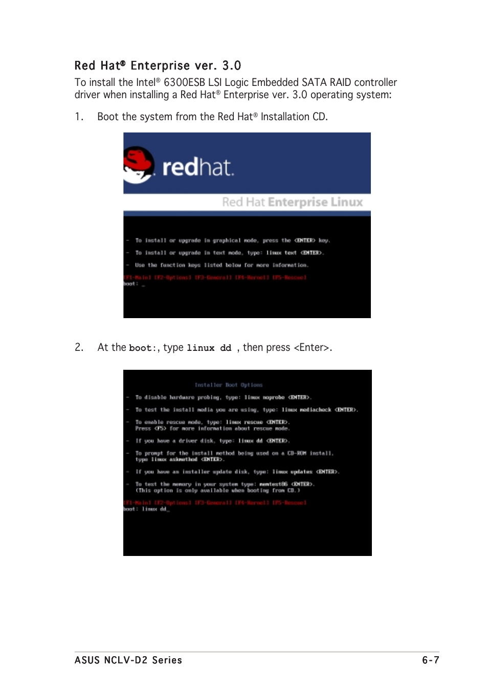 Red hat, Enterprise ver. 3.0 | Asus Motherboard NCLV-D2 Series User Manual | Page 179 / 194