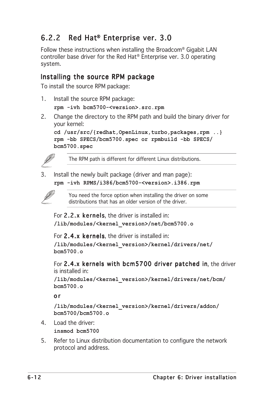 2 red hat red hat red hat red hat red hat, Enterprise ver. 3.0 | Asus Motherboard NCLV-D2 Series User Manual | Page 184 / 194