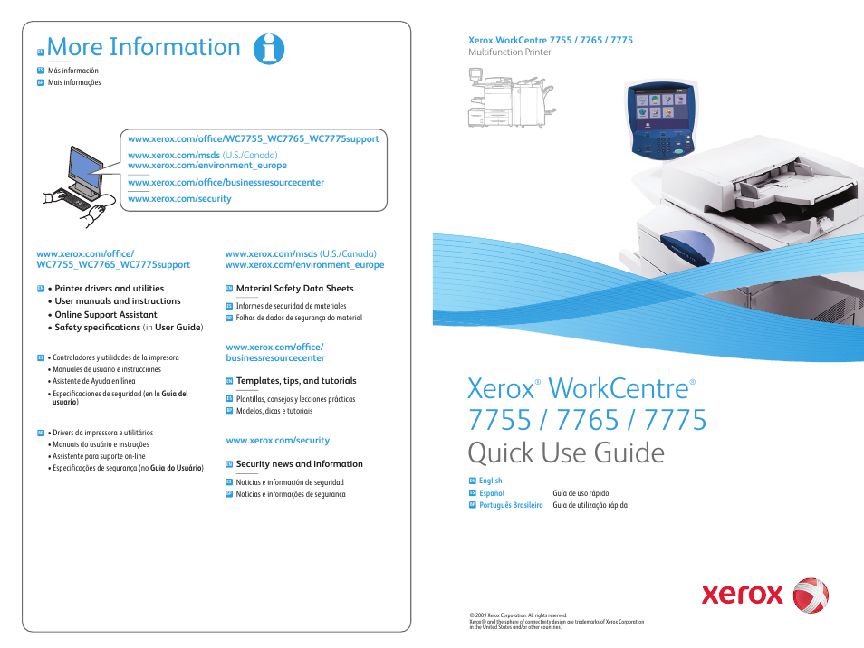 Xerox WorkCentre 7755-7765-7775 con built-in controller-17571 User Manual | 20 pages