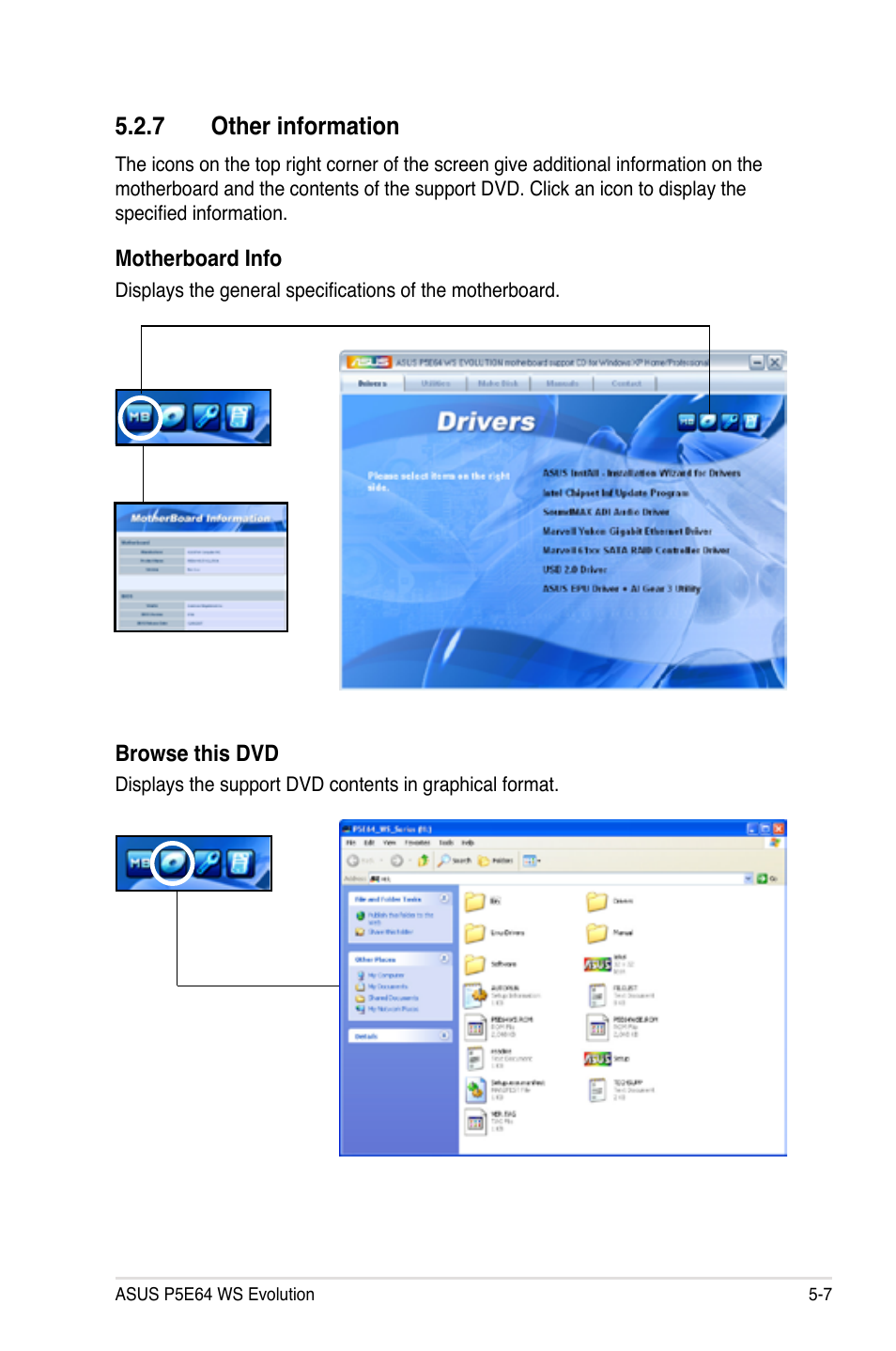 7 other information, Other information -7 | Asus EVOLUTION P5E64 WS User Manual | Page 121 / 180