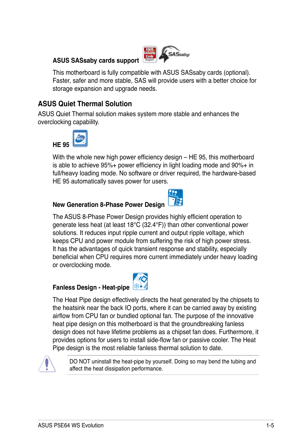 Asus EVOLUTION P5E64 WS User Manual | Page 21 / 180