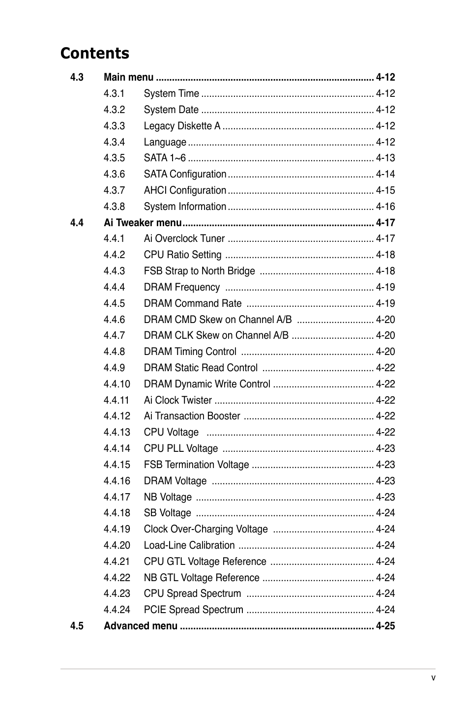 Asus EVOLUTION P5E64 WS User Manual | Page 5 / 180