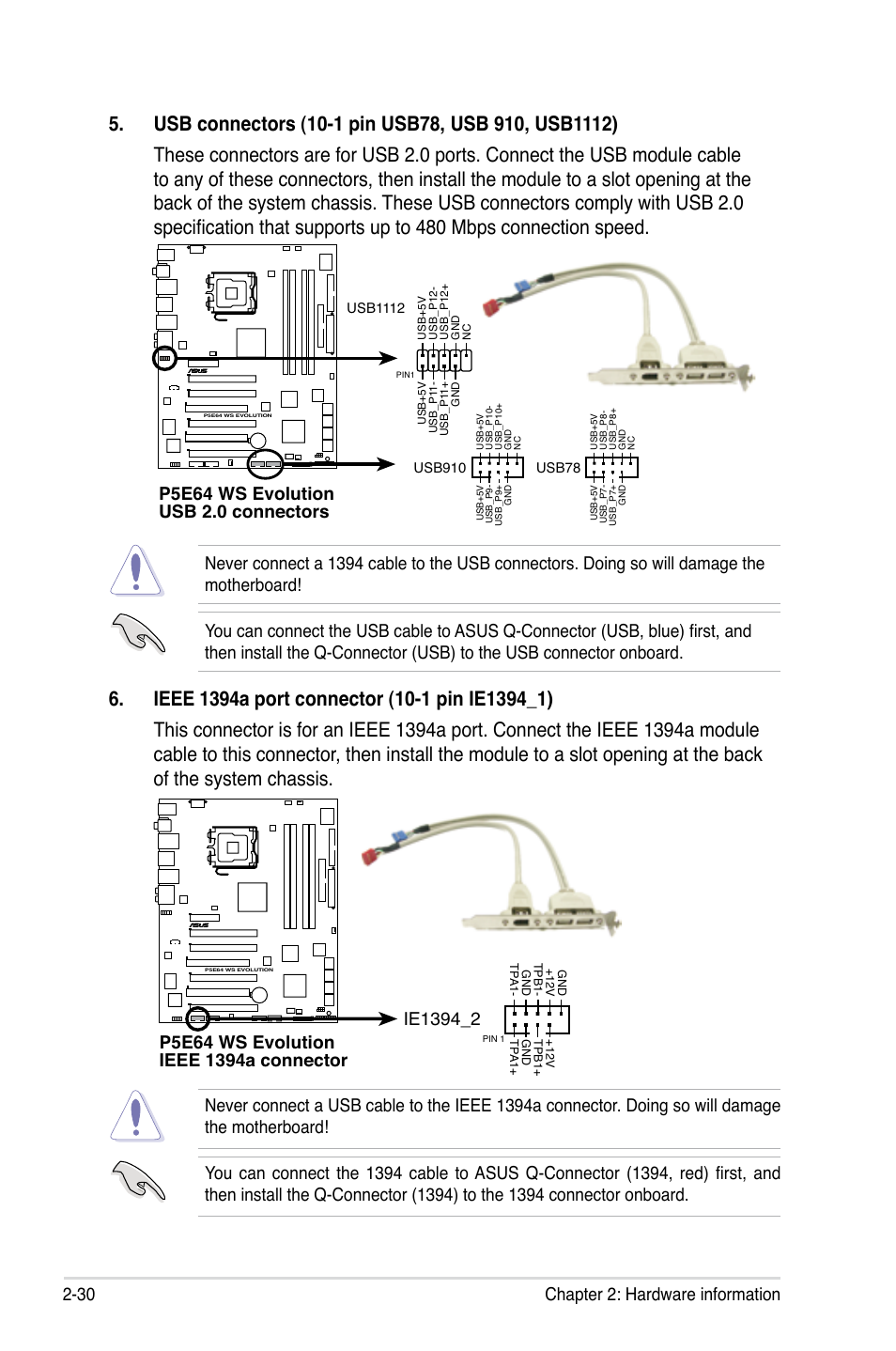 30 chapter 2: hardware information | Asus EVOLUTION P5E64 WS User Manual | Page 56 / 180