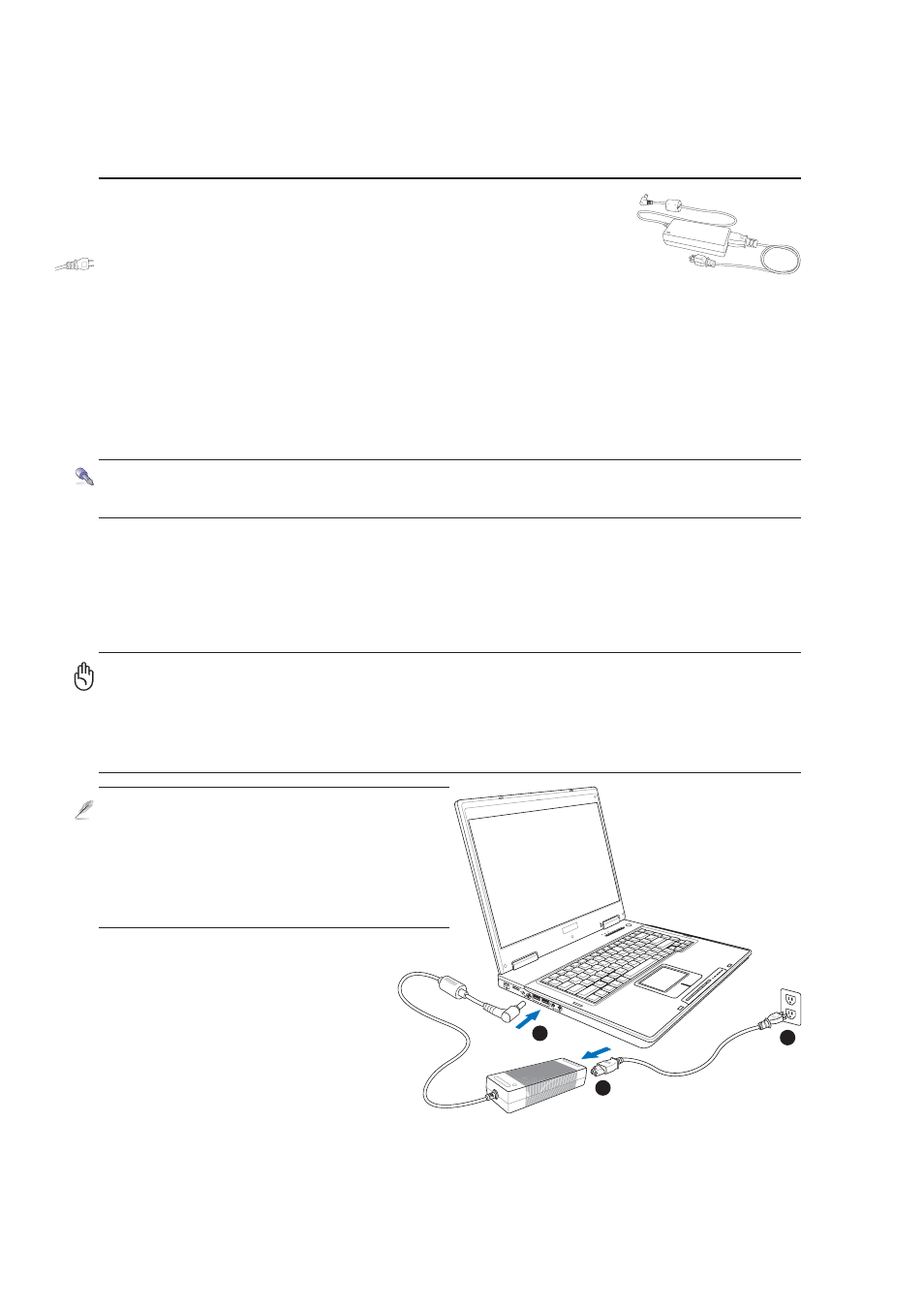 Power system | Asus Notebook PC Hardware User Manual | Page 22 / 76