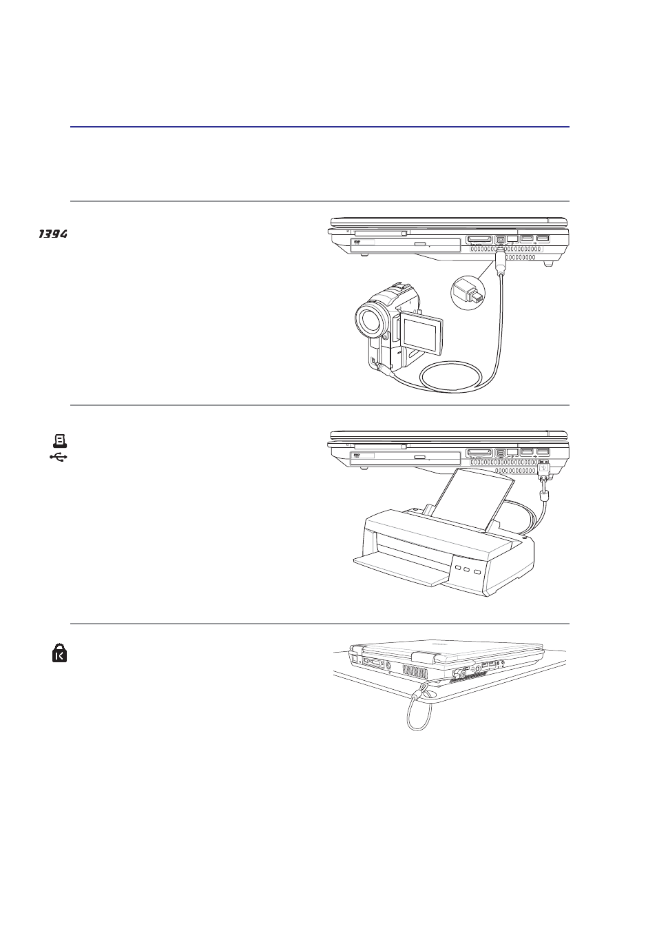 Optional connections (cont.) | Asus Notebook PC Hardware User Manual | Page 58 / 76