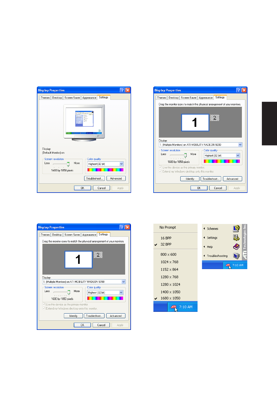 Vga driver setup (cont.) | Asus A4D User Manual | Page 13 / 102