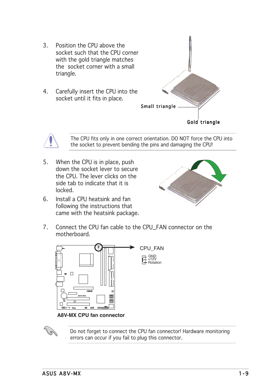 Asus Motherboard A8V-MX User Manual | Page 19 / 90