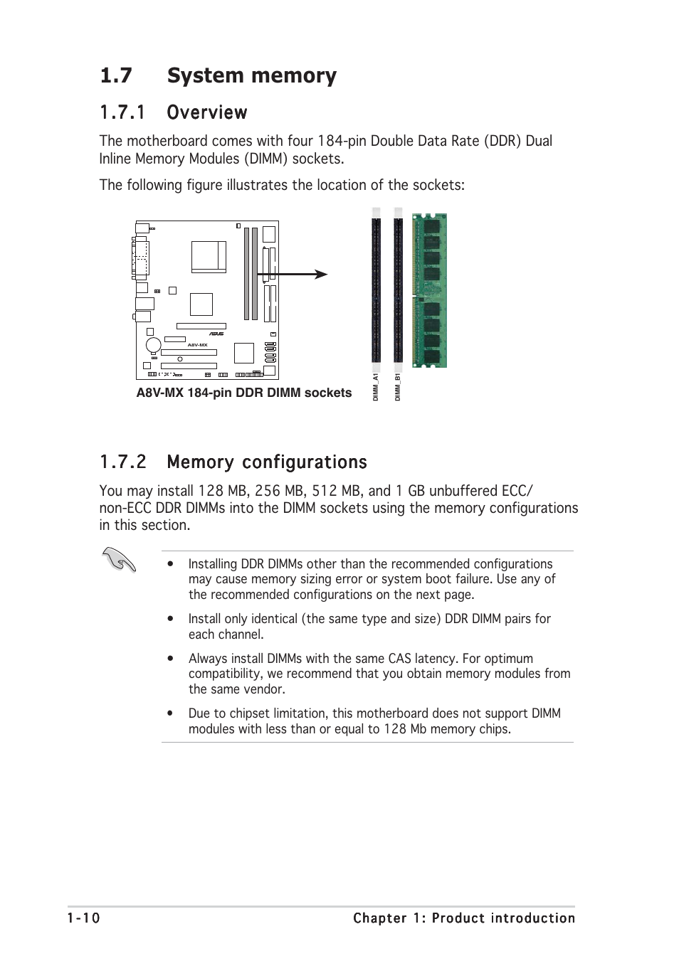 1 overview overview overview overview overview | Asus Motherboard A8V-MX User Manual | Page 20 / 90