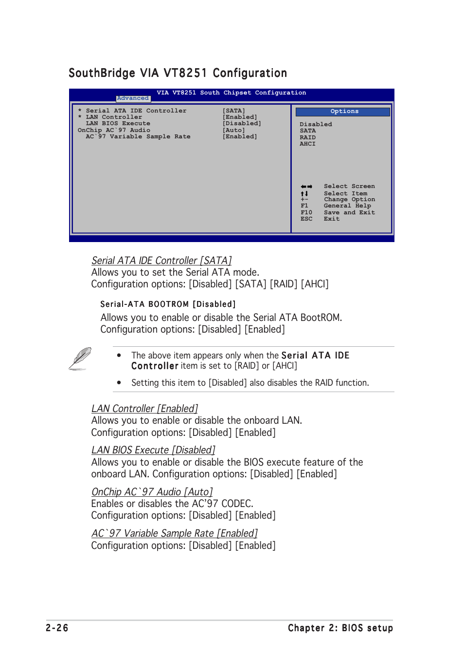 Southbridge via vt8251 configuration | Asus Motherboard A8V-MX User Manual | Page 68 / 90