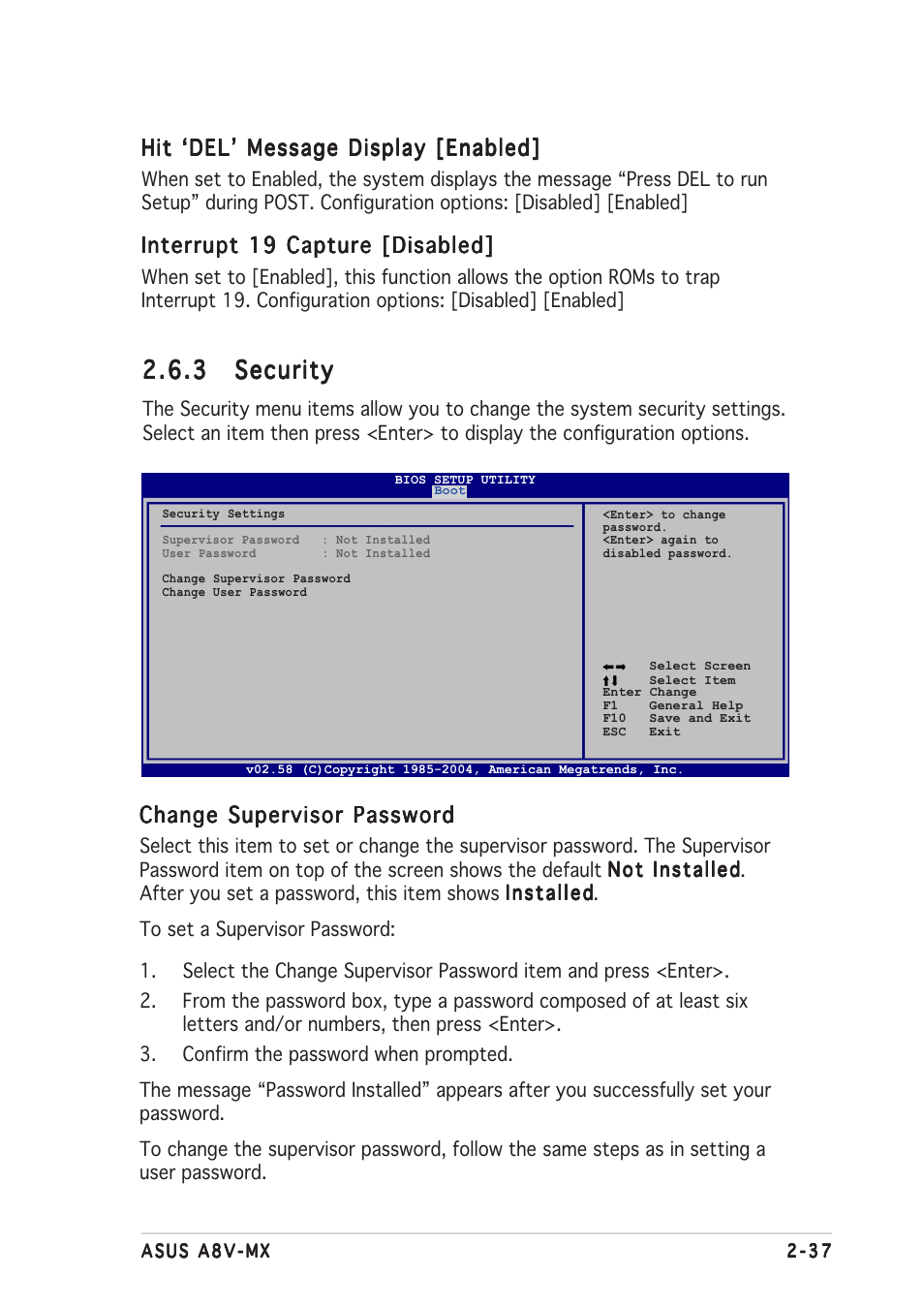 3 security security security security security | Asus Motherboard A8V-MX User Manual | Page 79 / 90