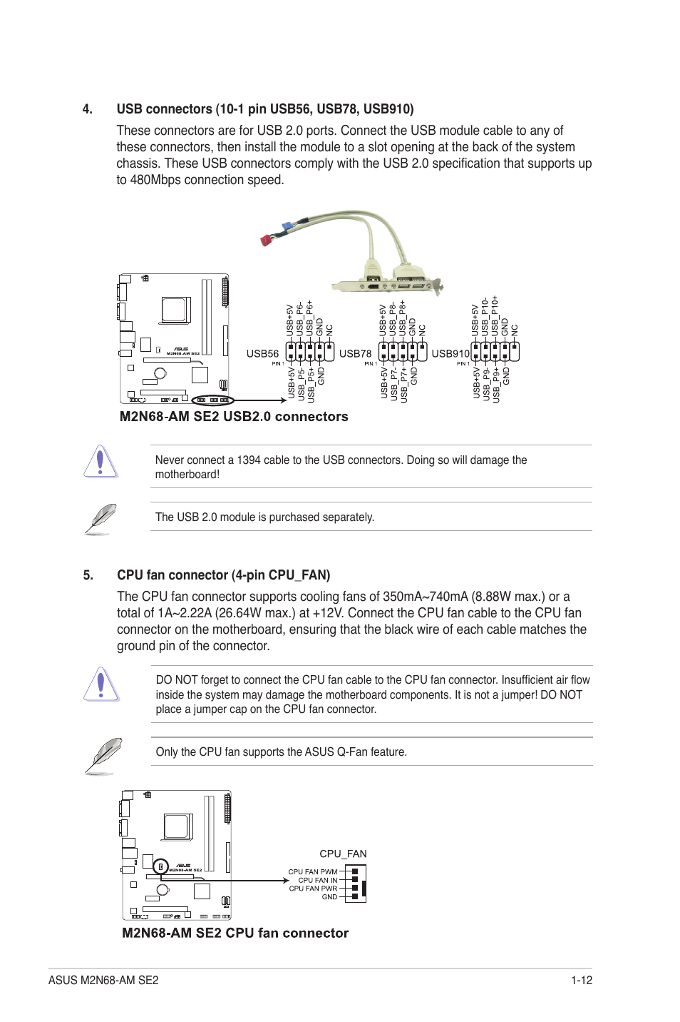 Asus M2N68-AM SE2 User Manual | Page 21 / 40