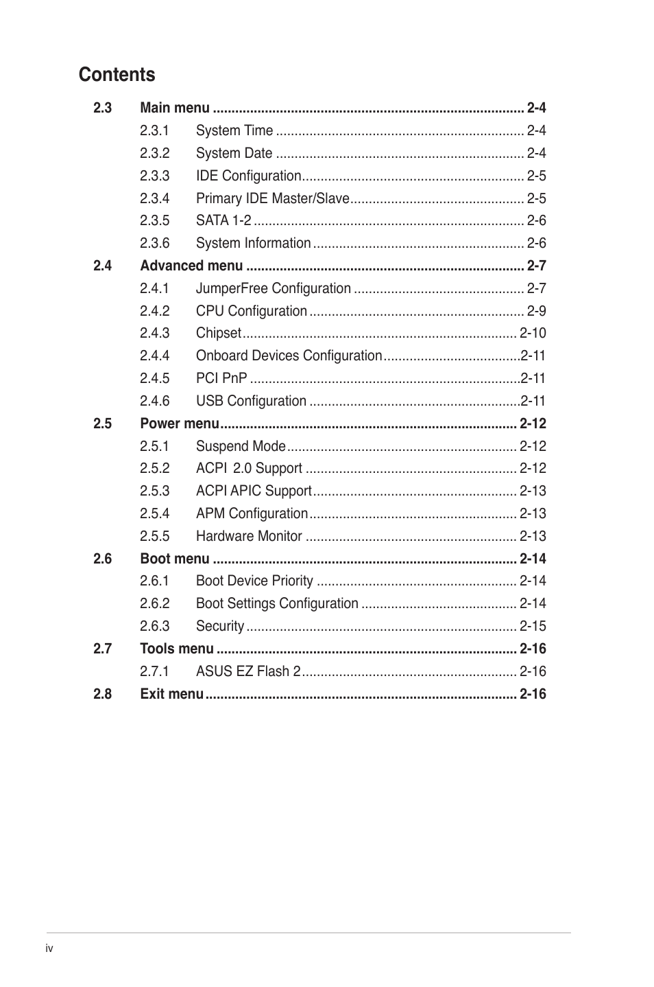 Asus M2N68-AM SE2 User Manual | Page 4 / 40