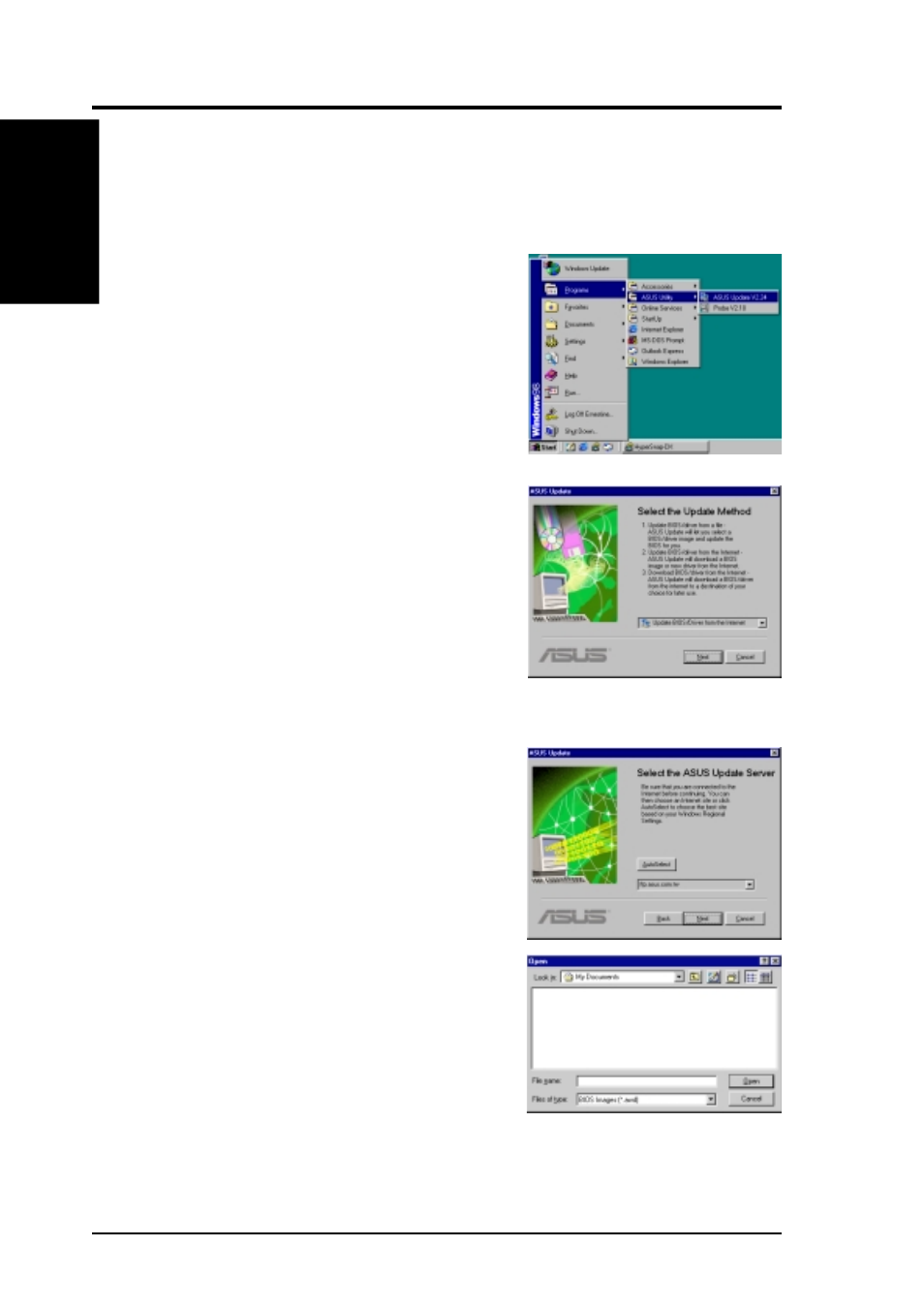 Software reference, 2 asus live update | Asus P4T-CM User Manual | Page 76 / 88