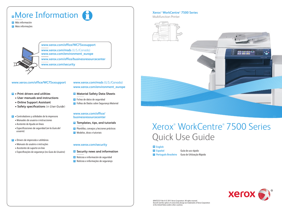 Xerox WorkCentre 7525-7530-7535-7545-7556 con EFI Fiery Controller-17871 User Manual | 20 pages