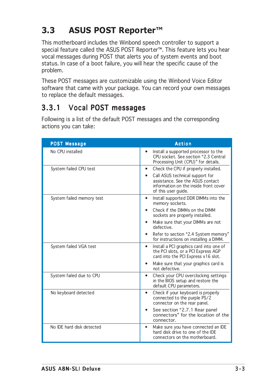 3 asus post reporter | Asus Motherboard A8N-SLI User Manual | Page 61 / 176