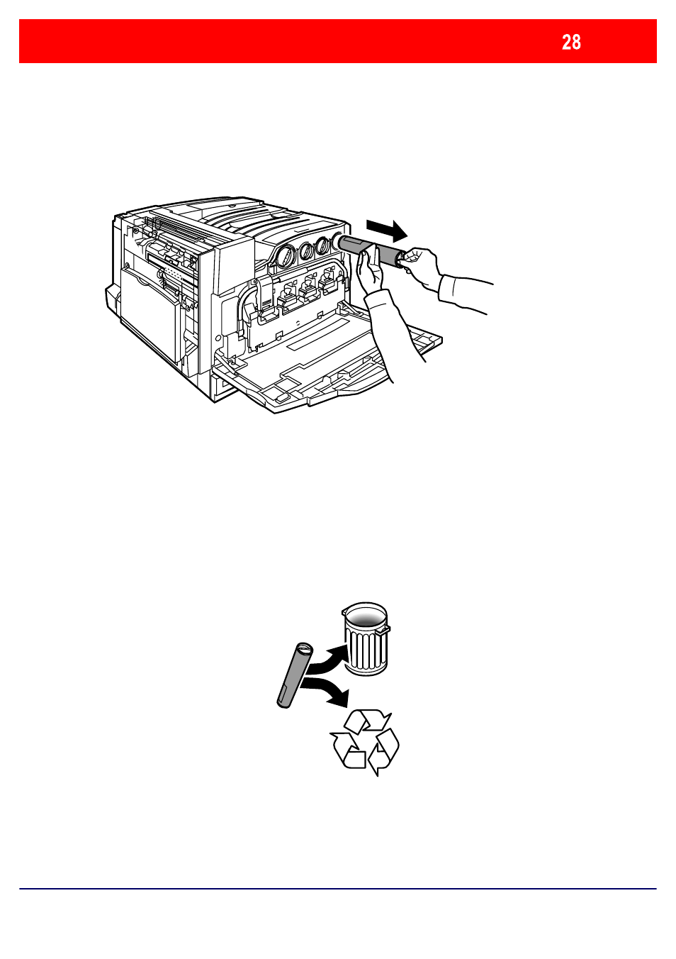 Replacing the toner cartridges | Xerox WorkCentre 7328-7335-7345-7346 con built-in controller-17843 User Manual | Page 29 / 128