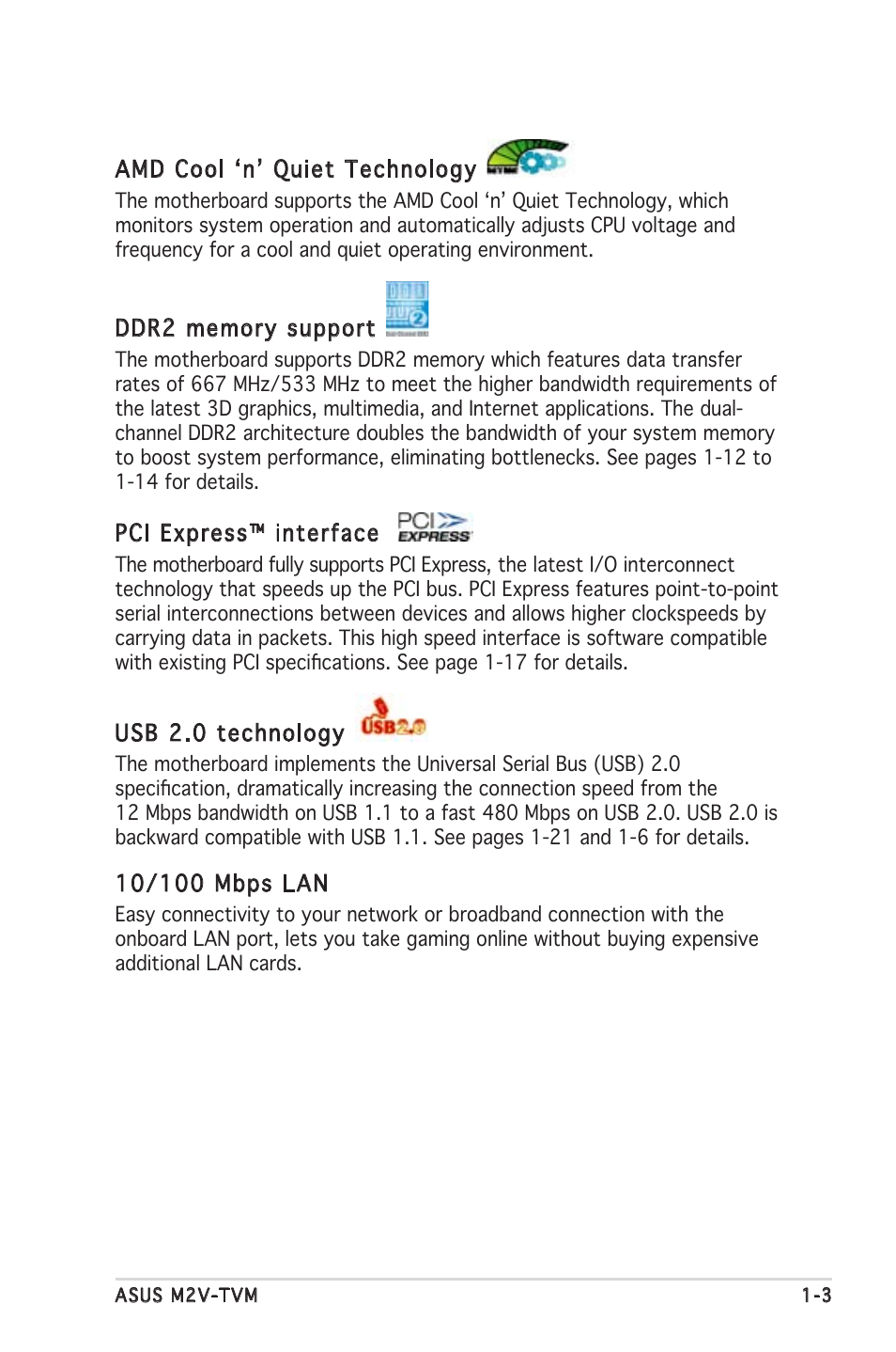 Asus M2V-TVM User Manual | Page 13 / 82