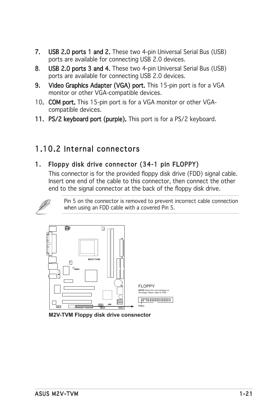 2 internal connectors | Asus M2V-TVM User Manual | Page 31 / 82