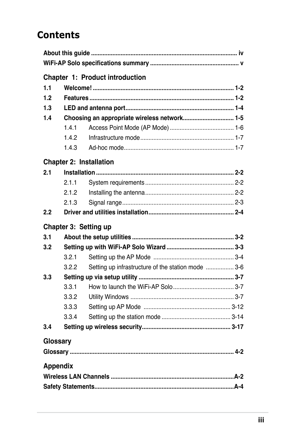 Asus II E2949 User Manual | Page 3 / 50