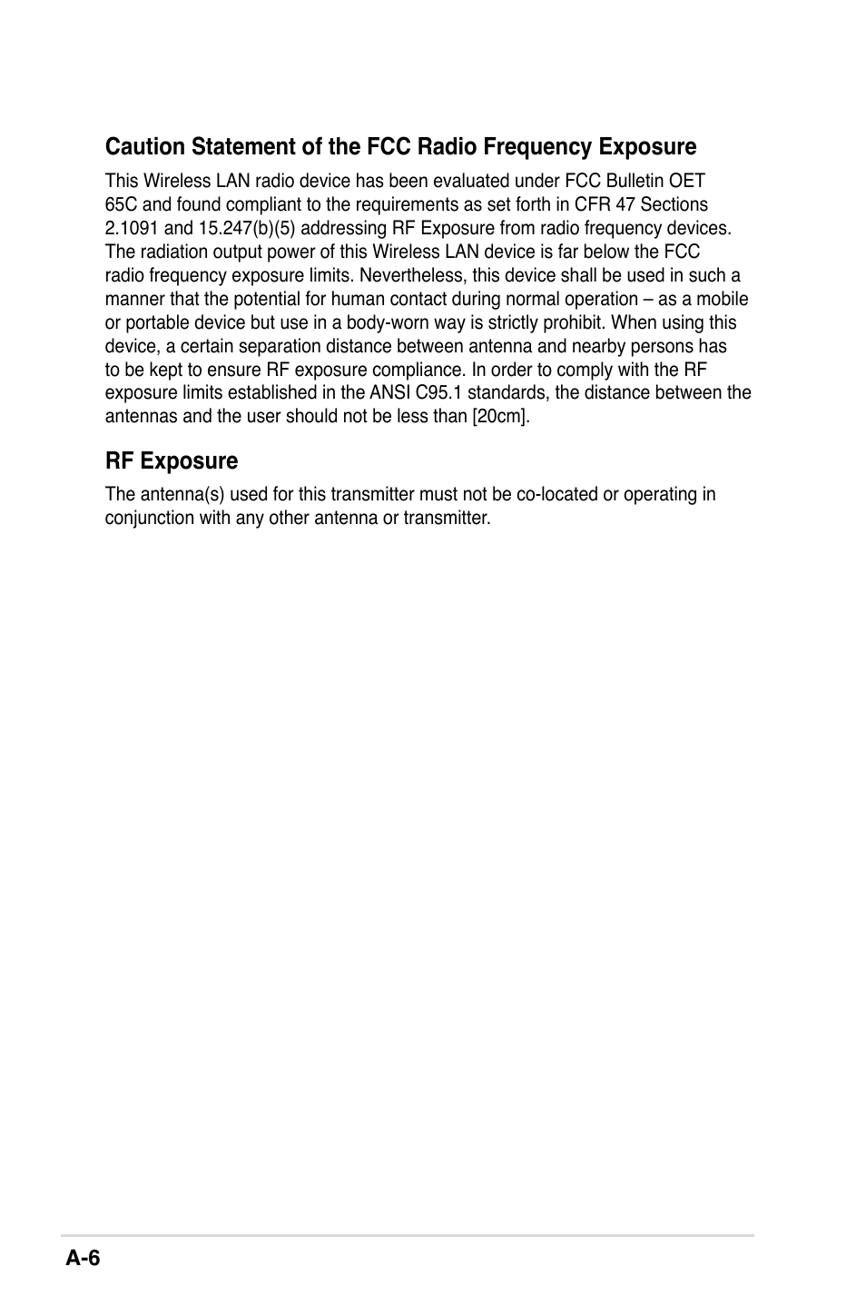 Rf exposure | Asus II E2949 User Manual | Page 50 / 50