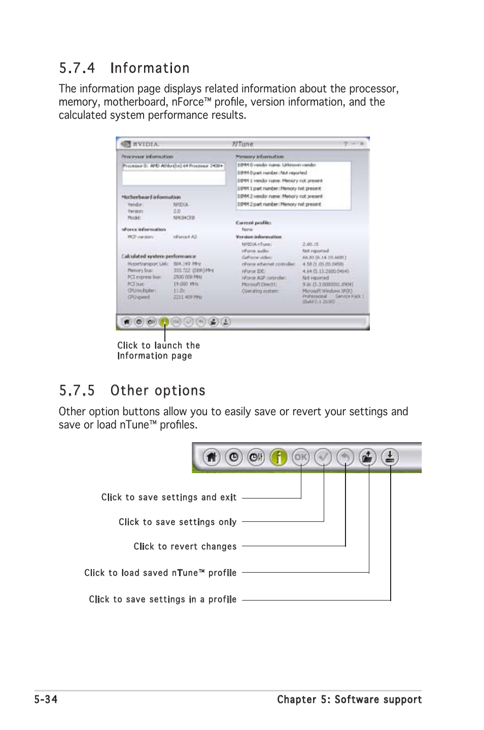 4 information, 5 other options | Asus Motherboard A8N-SLI SE User Manual | Page 140 / 152