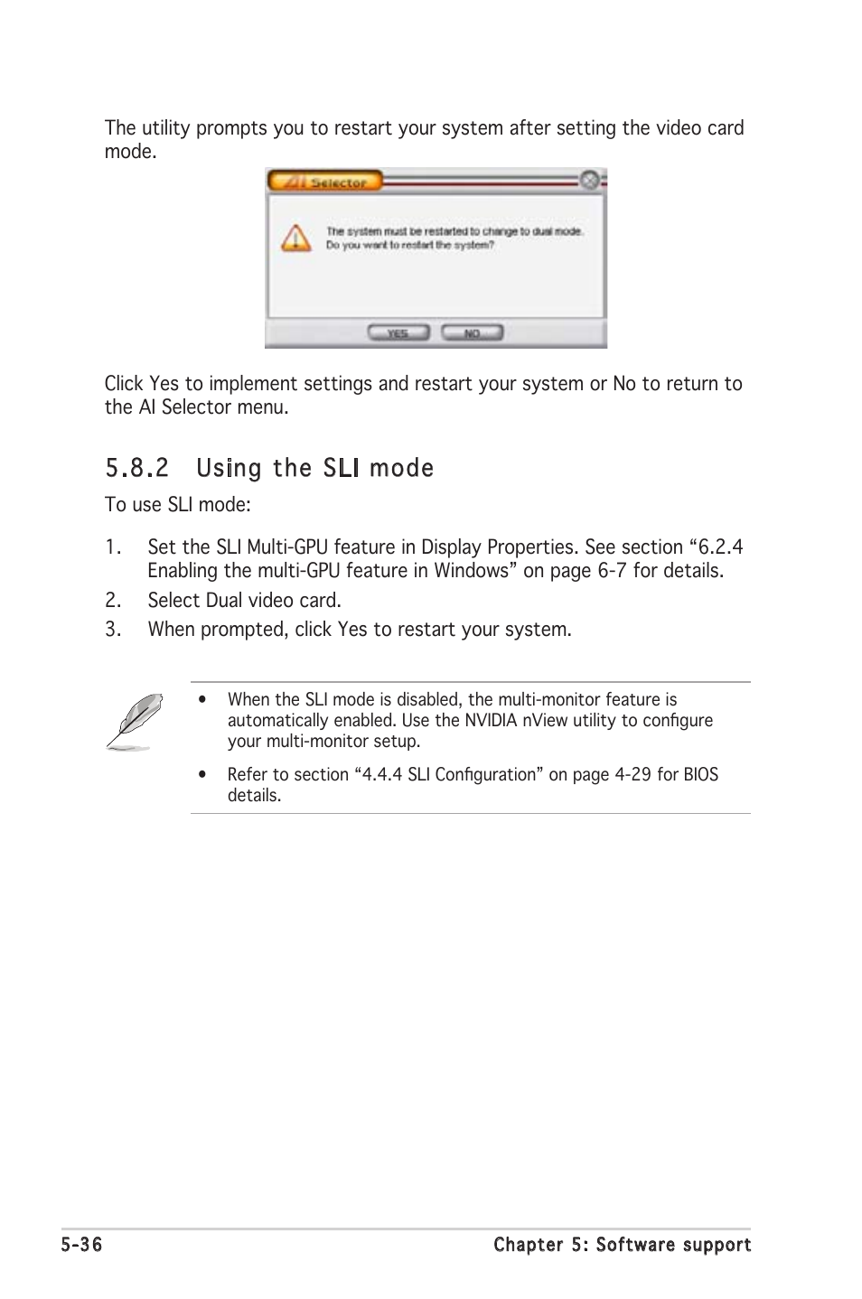 2 using the sli mode | Asus Motherboard A8N-SLI SE User Manual | Page 142 / 152