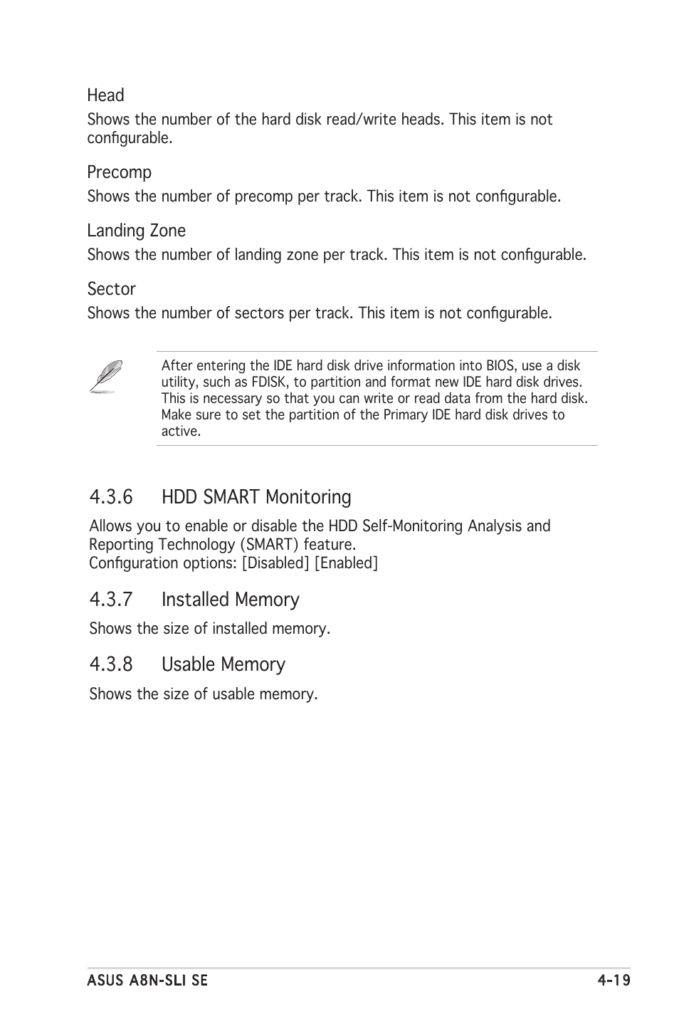 6 hdd smart monitoring | Asus Motherboard A8N-SLI SE User Manual | Page 77 / 152