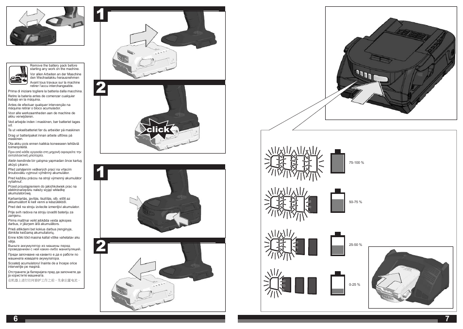 Click | AEG BSB 18C LI User Manual | Page 4 / 37