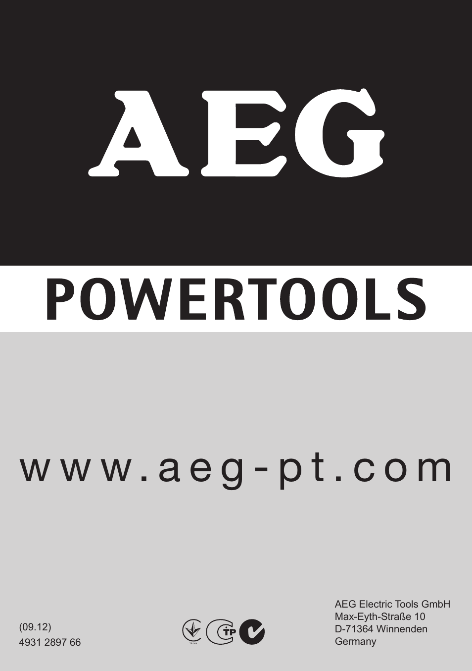 W w w . a e g - p t . c o m | AEG KH 5 E User Manual | Page 37 / 37