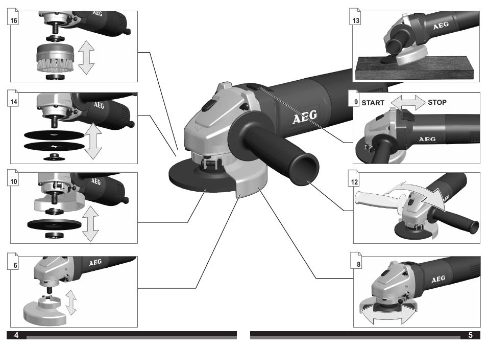 AEG WS 21-230 E User Manual | Page 3 / 67