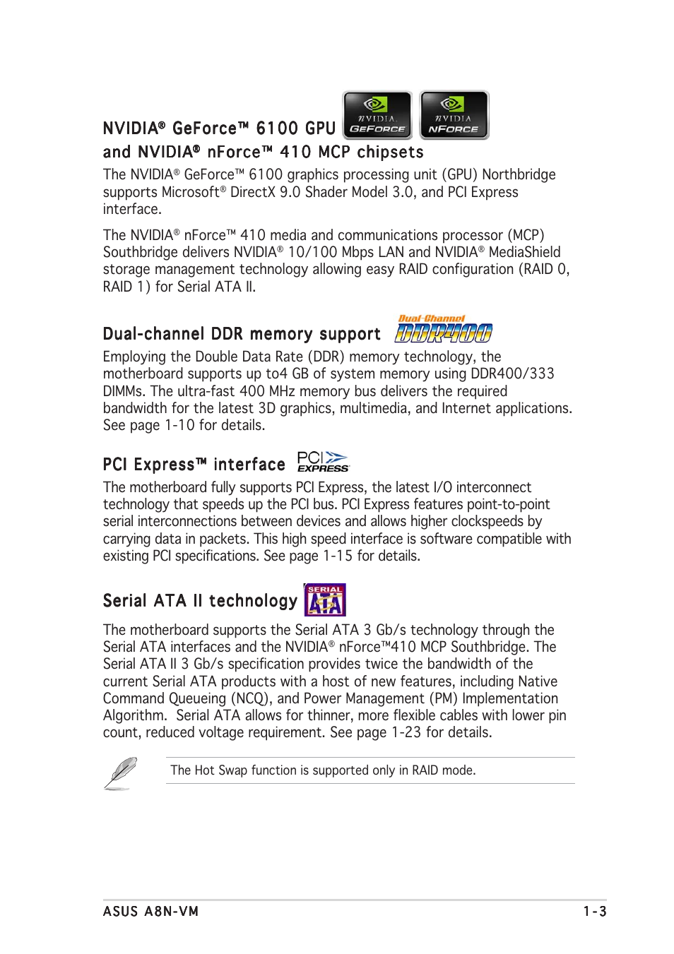 Asus A8N-VM User Manual | Page 13 / 86