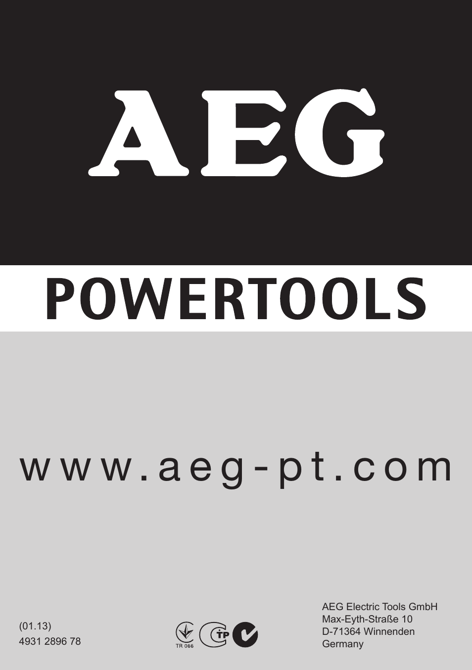 W w w . a e g - p t . c o m | AEG SBE 600 R User Manual | Page 39 / 39