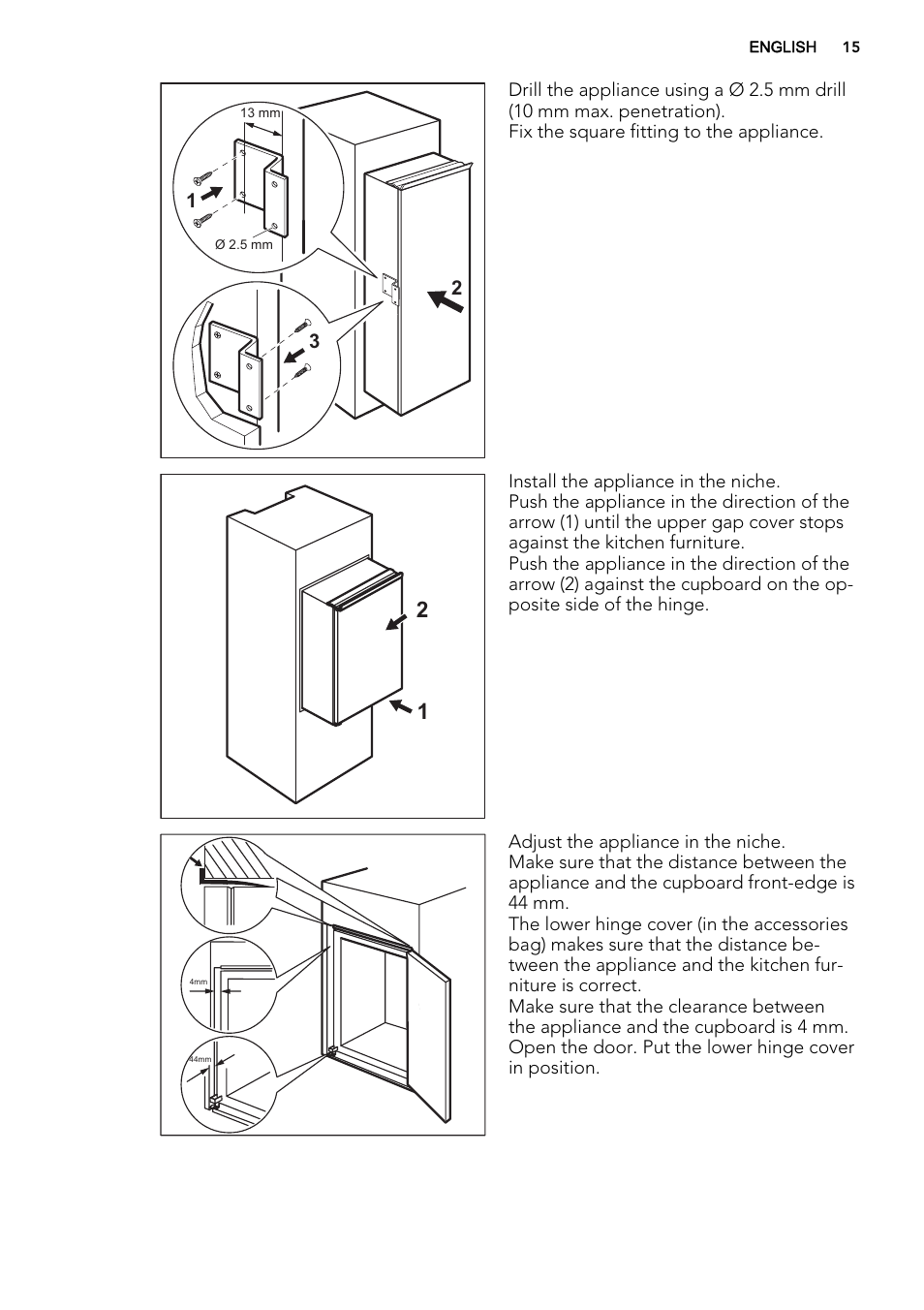 AEG SKD71800F0 User Manual | Page 15 / 64