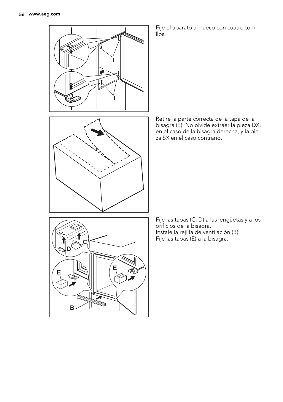 AEG SKD71800F0 User Manual | Page 56 / 64