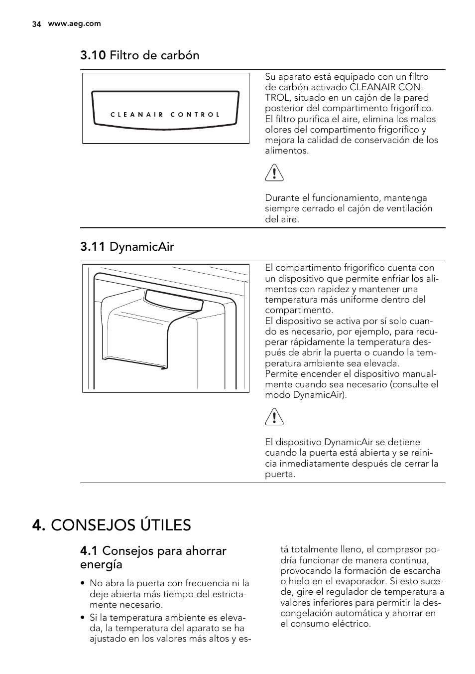 Consejos útiles | AEG SCT71800S1 User Manual | Page 34 / 52