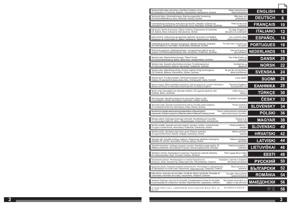 Slovensko 40, 58 македонски | AEG AL1218 User Manual | Page 2 / 31