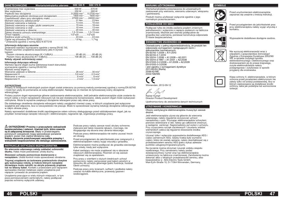 Polski | AEG SBE 570 R User Manual | Page 24 / 37