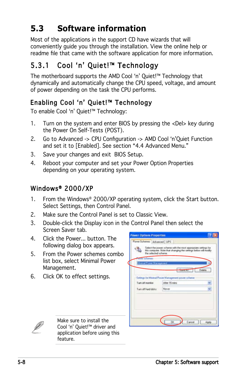 3 software information, 1 cool ‘n’ quiet!™ technology | Asus M2N4-SLI User Manual | Page 112 / 138