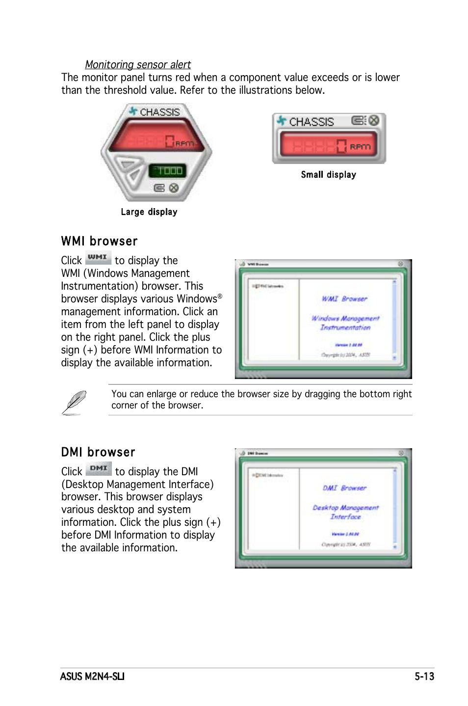 Wmi browser, Dmi browser | Asus M2N4-SLI User Manual | Page 117 / 138